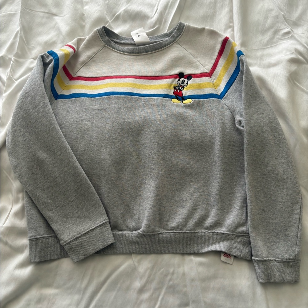 Disney Cropped Mickey Sweatshirt